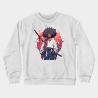 Afro Samurai Girl Crewneck Sweatshirt